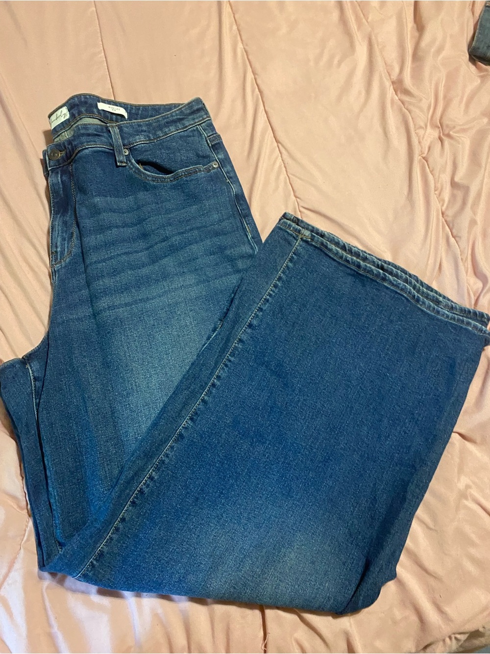 Classic High-Rise Wide Leg Blue Women’s Jeans